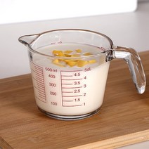 로하티 내열유리 계량컵 500ml 눈금 비커