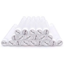 재사용 가능한 눈썹 브러쉬 튜브 방진 속눈썹 브러쉬 튜브 교체형 메이크업 브러쉬 마스카라 새로운 속눈썹 수지 드릴 20 개, F 20pcs, CHINA