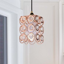 골드 크리스탈 식탁등 주방등 포인트 인테리어 뱅뱅 펜던트 조명, 1등