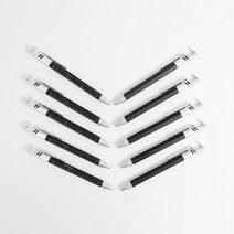 명품펜 잘써지는 블랙다용도볼펜 검정 0.7mm 10p세트