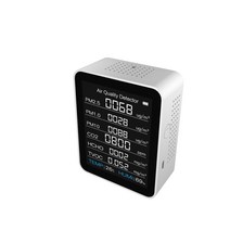 하수도 내시경 배관 카메라 8 In 1 대기질 감지기 PM2.5 PM1.0 PM10 HCHO TVOC C 온도 습도 기계 3 화면, 01 White