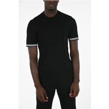 Neil Barrett 숏 SLEEVE 스웨터 위드 CONTRASTING TRIMMINGS PBMA878V M604C 524
