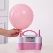 풍선 바람 주입 자동 펌프 공기주입기 바람넣는 기계, 전기 팽창기 - 이중 입