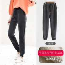 여성용 바지 가을 겨울 따뜻한 바지 플러스 캐시미어 캐주얼 스포츠 바지