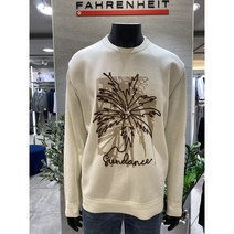 NC 불광 지이크 파렌하이트 22SS 아이보리 야자수 컨투어 드로잉 풀오버 FEUCA8306