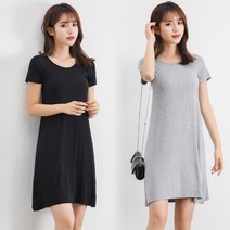 데이트코디 반팔 부들부들 여름옷 면롱원피스 여성 면원피스 끈원피스 여자원피스 여름원피스 미니원피스