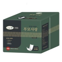 제일위생 이즈 부모사랑 국산 성인용 속기저귀 소변패드 180매 (30매x6팩), 1박스