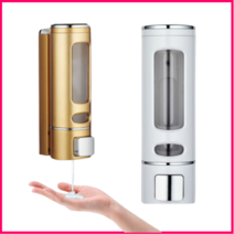 가글디스펜서 청결제 구강 세척기 비누 디스펜서 욕실 Dispensador 젤 Desinfectante 400ml 벽 마운트, 02 Shining Gold