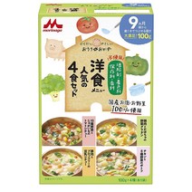 Morinaga Baby Food Home Dish Western 모리나가 홈 스타일 4종 양식 이유식 100gx4입 4팩