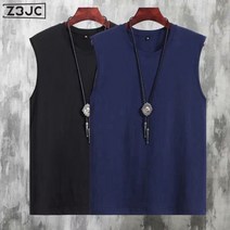 Z3JC 남성 순면 민소매 여름 캐주얼 피트니스 코디 루즈핏 나시 남성 런닝
