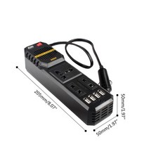 차박용품캠핑 인버터차량용 차박 인버터 200W 자동차 4 포트 USB 12V dcac 220V 차량용 전원 어댑터 변환기