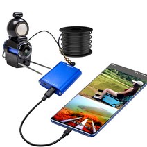 어군탐지기 초음파 사운더 무선 수직 유선 센서 에코 어탐기, AHD1080P 프로브+30m+핸드폰 어댑터