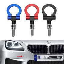 트레일러 부품 Universal car towing bar Racing tow hook for bmw e36 e39 e46 e92 e91 e90 etc auto trailer, 푸른, 1개