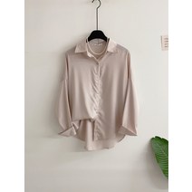 허니제이 / 나별 찰랑 실키 루즈핏 롱 셔츠(4color)