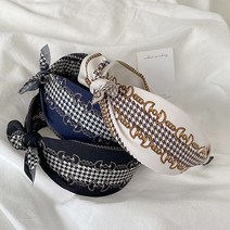 로맨틱모모 3color 완소 페이즐리 패션 리본 스카프머리띠