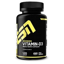 ESN 이에스엔 비타민 D3 5600IU 데포트 영양제 VitaminD3 Depot 120캡슐, 1세트