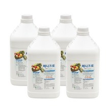 쎄니크로 과일 야채 세척제, 4Lx 4