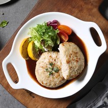 [체리부로] 촉촉한 치킨 함박스테이크 오리지날+퐁듀치즈(팩당 200g), 상세 설명 참조