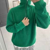 프리미엄 탄탄한 워셔블 하이넥 니트