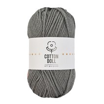 니뜨 코튼돌 뜨개실(50g) (10+1) [뜨개실도안제공] 면혼방실 인형실 소품실 초보코바늘실 코바늘실 블랭킷실 뜨개실 털실 가방실 손뜨개실, 21_진그레이