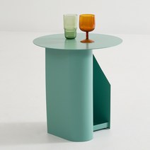 아이와비 플랫 철제 사이드 테이블 5colors, 그린