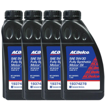에이씨델코 ACDelco 베르나 MC 1.4 MPI HEV 하이브리드 가솔린 엔진오일 교환 합성유 5W30 4(L), 1개