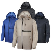 [한여름까지 가볍게] 남성 후드 초경량 바람막이 자켓 /등산 골프 축구 캠핑 작업 윈드브레이커 MBJM208 (95~110)