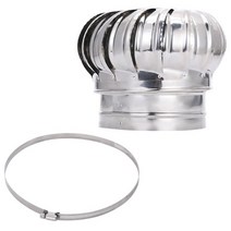 벤츄레이터 300mm 회전식 무동력 흡출기 벤츄레이타 가스배출기, 스테인레스 스틸 110mm