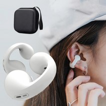 귀찌 이어폰 골전도 블루투스 ambie amble 운동용 이어클립 오픈형 귀걸이형, 블랙