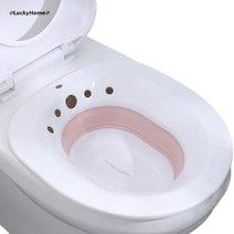 원터치욕조 핀란드사우나 미니 히노끼 예쁜 편백 사우나 반신 욕조 접이식 화장실 sitz 목욕 비데 플러셔 세면대 노인 임산부를위한 욕조에 몸을 담글 수 있습니다., 핑크비