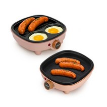 미니 전기 그릴 싱글 1인용 눌러붙지않는 NON-STICK 코팅 음식맛그대로보존 후라이팬 소형 작은 브런치 고기 생선 계란후라이 삼겹살 불판 혼족 신혼부부 선물