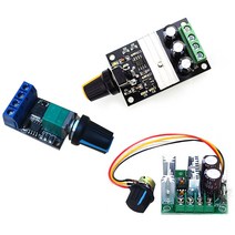 모터속도조절기 PWM 스피드컨트롤러 DC전압조절기, 볼트메타 2선 레드