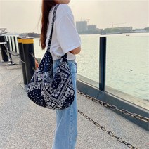운테라 여름신상 페이즐리 반다나 에코백 2color