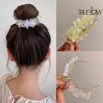트루러비 모이 스퀘어 올림머리 반묶음 라이트 패션 복고풍 스니피 양면 사랑스러운 러블리 큐티 상큼발랄 헤어 머리 집게핀