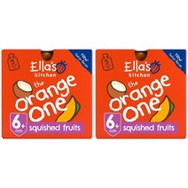 EllasKitchen 엘라스키친 더 오렌지 원 멀티 과일 스무디 6개월이상 90g 5개입 2박스