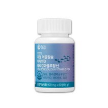 어골칼슘 폴리감마글루탐산 PGA 비소성 생선뼈 어류 칼슘제 영양제 비타민DK 망간 MSM 식이유황 글루코사민 초록입홍합 활성형비타민D3 X 60정 1병