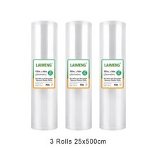 LAIMENG-3 진공 포장 롤 R119 진공 포장기 밀봉 기계 질감 식품 보관 백, CHINA_3R 25-500cm