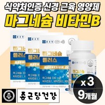 고함량 비타민b군마그네슘단일제 손 다리 쥐 날때 영양제 산화 마그네슘 눈꺼플 떨림 신경 막그네슘 근육 뭉침 얼굴 눈가 눈두덩이 밑 아래 자다가 종아리 저림 식약청 식약처 먹는 좋은, 마그네슘  3개