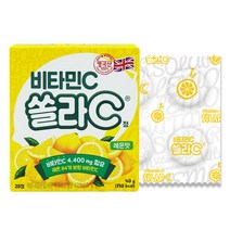 고려은단 쏠라C 비타민C 20정 X 8개 (2가지맛 택1), 레몬맛 4개 + 블루베리맛 4개
