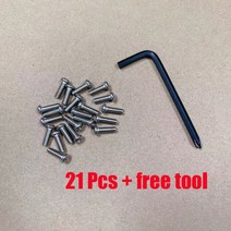 나인봇 맥스 G30 전기 스쿠터 하단 배터리 커버 나사 스테인레스 금속 21 개 수리 도구, 01 21 pcs, [01] 21 pcs