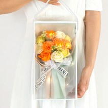아르띠콜로 러블리 송송 장미 LED 꽃다발, 오렌지