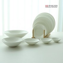 한국도자기 명품 파인본차이나 누보 접시 종지 찬기 요리볼 화이트 그릇 식기 전체모음, 생선접시, 1호 (약 25cm)
