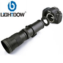 lightdow 420 800mm f8.3 16 초망원 렌즈 canon nikon 수동, 협력사, 전자 마운트
