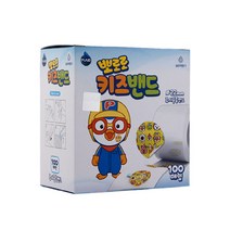 뽀로로 키즈밴드 주사밴드 롤밴드 주사용 원형밴드 100매입, 1개