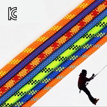 KC인증 자일 10mm 25kN M단위판매 클라이밍 스태틱 로프 다용도 초강력 밧줄, 블루