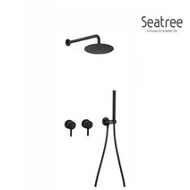 매립샤워수전 ST-1028B 블랙, 1개