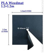 농업용 제초매트 잡초 비닐 커버 농사용부직포 농장, 15개, 1.2m x 1.2m