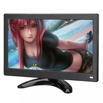 휴대용모니터 12 인치 pc 모니터 1366x768 데스크탑 게임용 lcd 디스플레이 컴퓨터 화면 평면 패널 hdmi vga 10.1 휴대용 모니터, 12 - 1366x768, 영국 플러그
