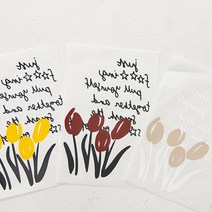 원단킹 종이전사지] 영문 튤립 3color Z0480 (8219487), 레드