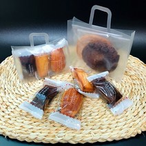 반투명 PP 손잡이백 대 17 x 4 x 14cm (답례떡 쿠키 포장) 떡케이스 DIY셀프포장 25개